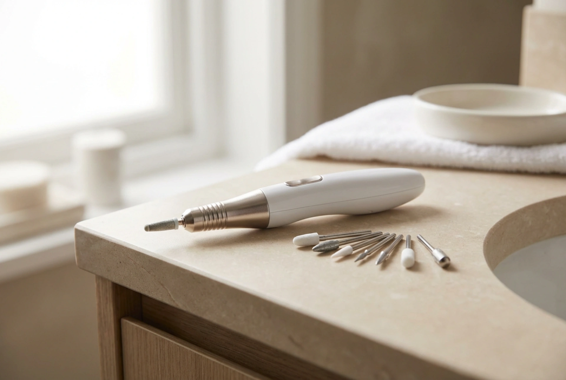 Mini elektrisk neglefil: fordeler, begrensninger og bruksteknikk