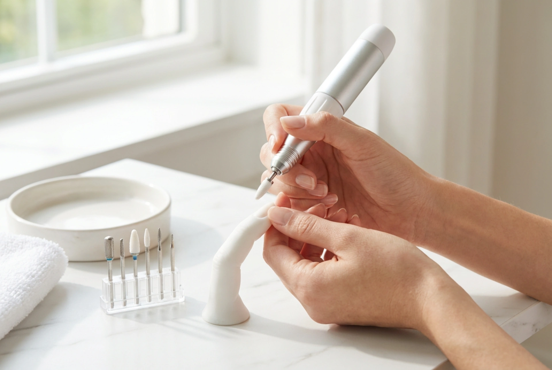 Startsett: Neglefreser med freser og første øvelser