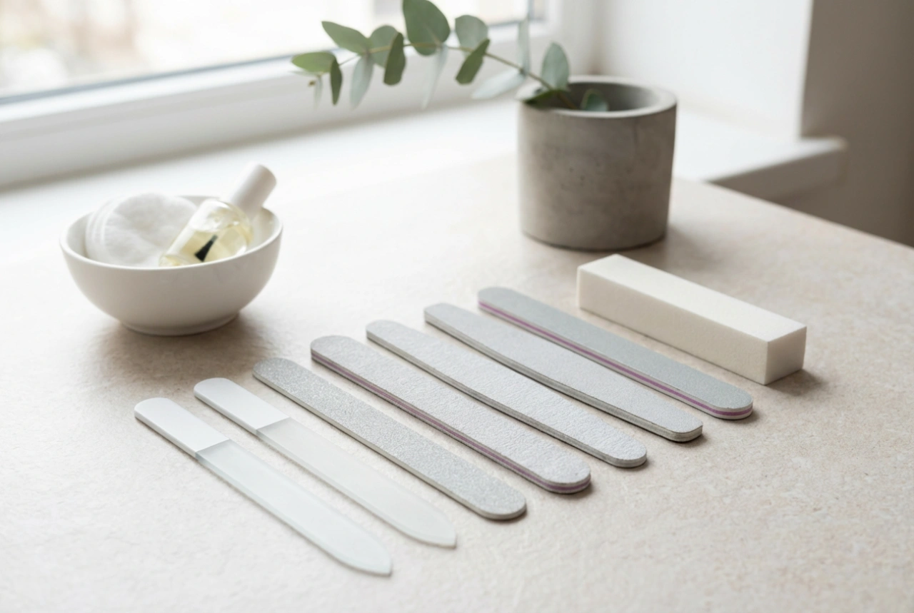 Engangs neglefiler: hygiene hjemme og i salongen, og valg av riktig gradering