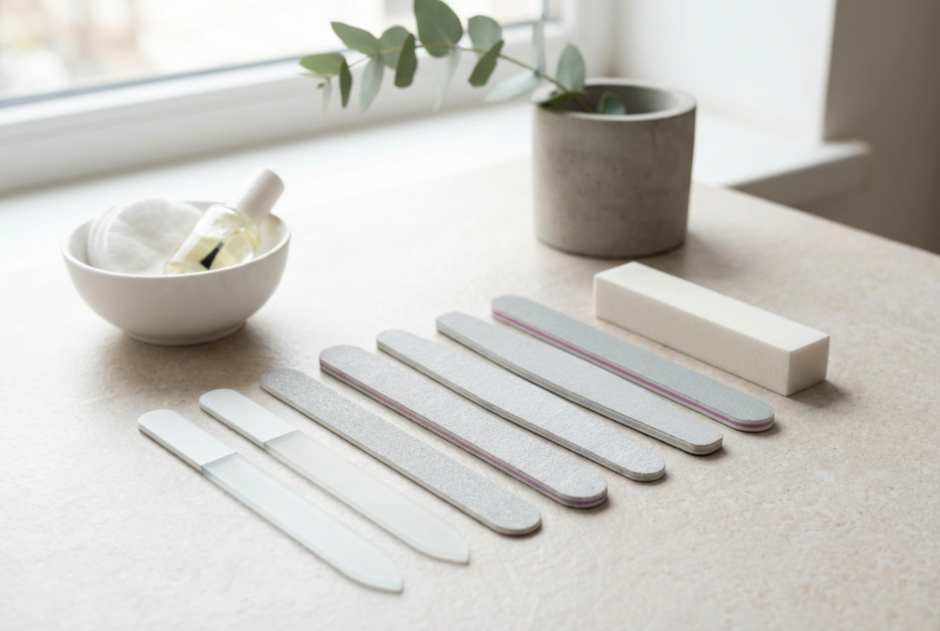 Engangs neglefiler: hygiene hjemme og i salongen, og valg av riktig gradering