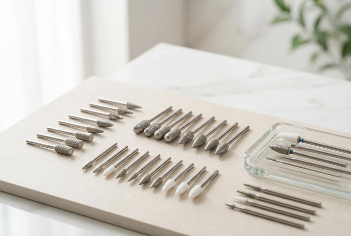 Bits til neglefil: Typer og deres bruksområder