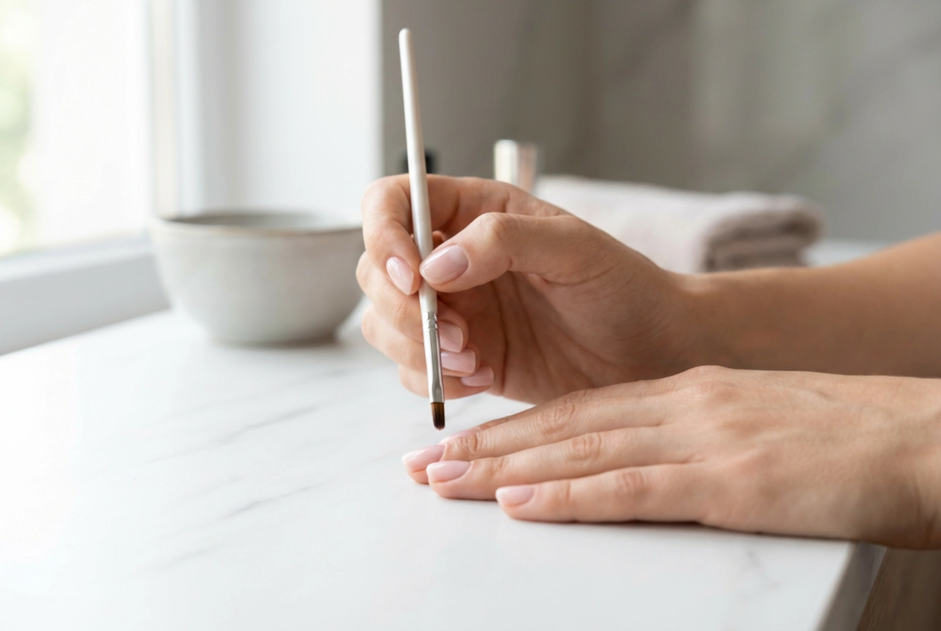 Hybridlakk på korte negler: Slik påfører du og skaper en optisk forlengelse