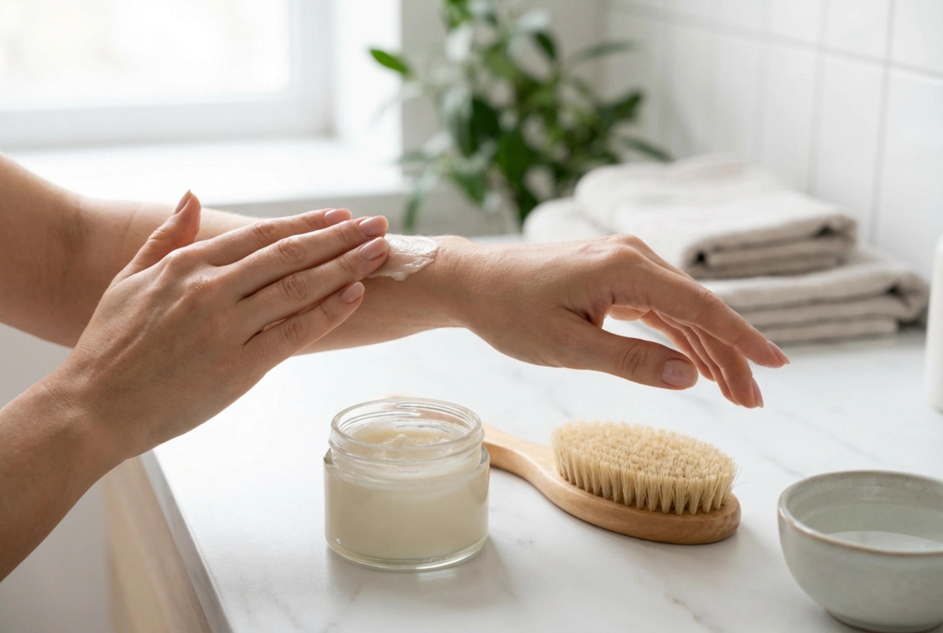 Balsam for fastere hud: Massasje, tørrbørsting og påføringsteknikker