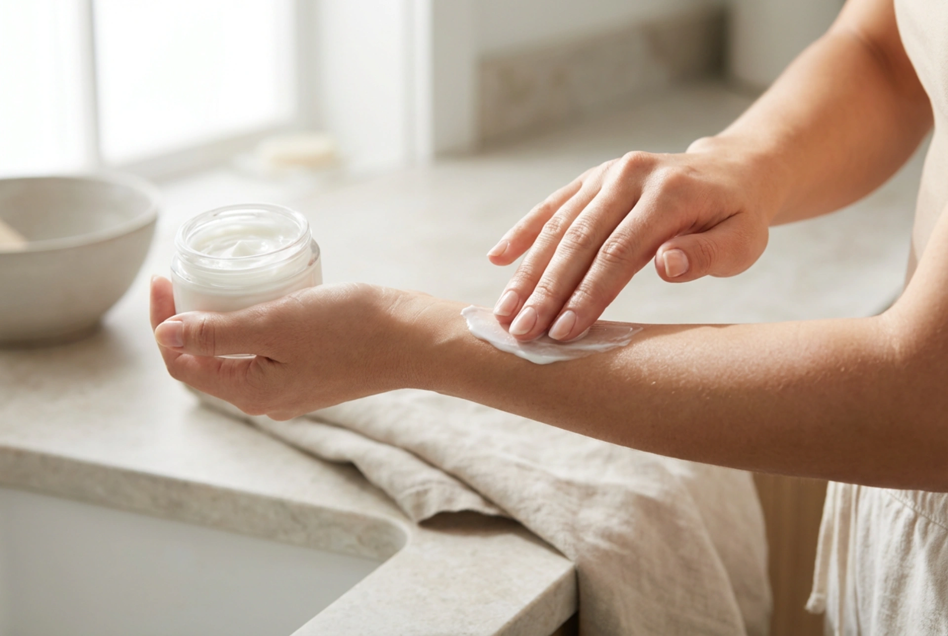 Retinol i kroppspleie: kroppslotion med retinol og skånsom påføring