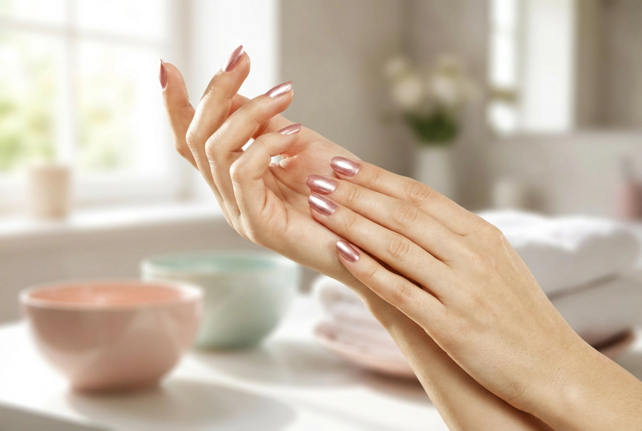 Rosegull-negler: Hvordan oppnå en elegant effekt i noen få trinn