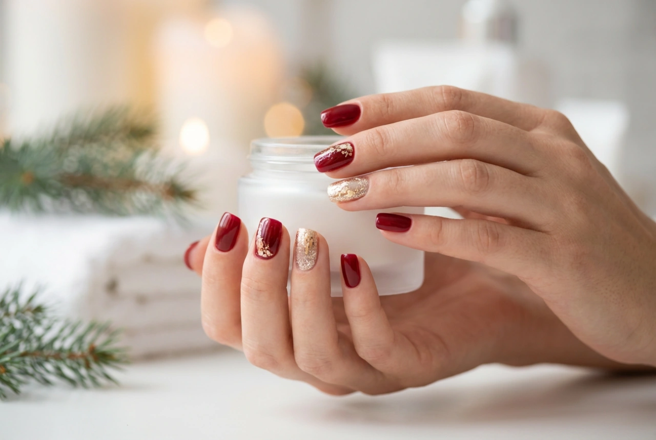 Røde og Gylne Julenegler: Enkle Teknikker for Festlig Design
