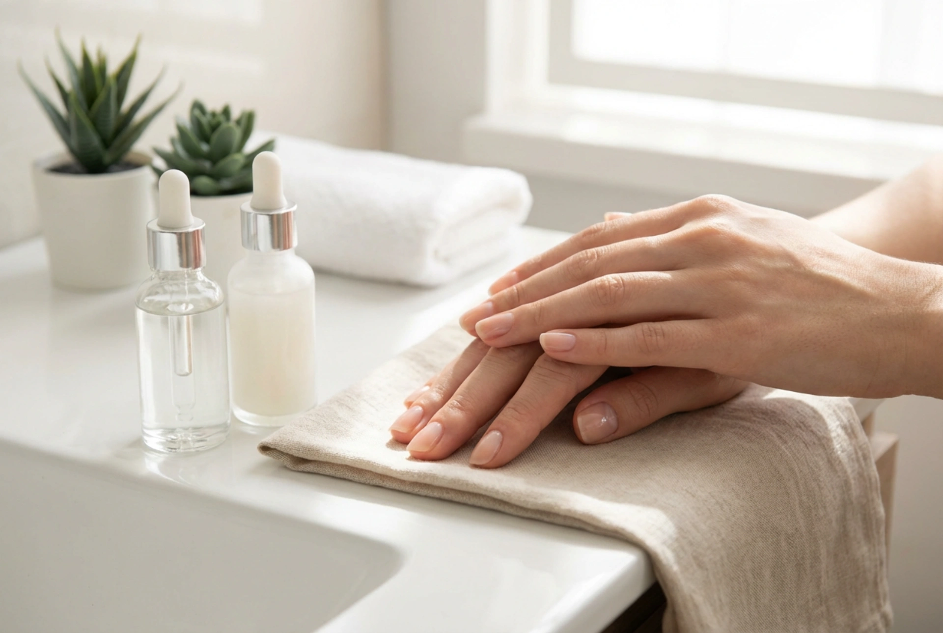 Negler i naturlig farge: base, utjevning og glansfull finish