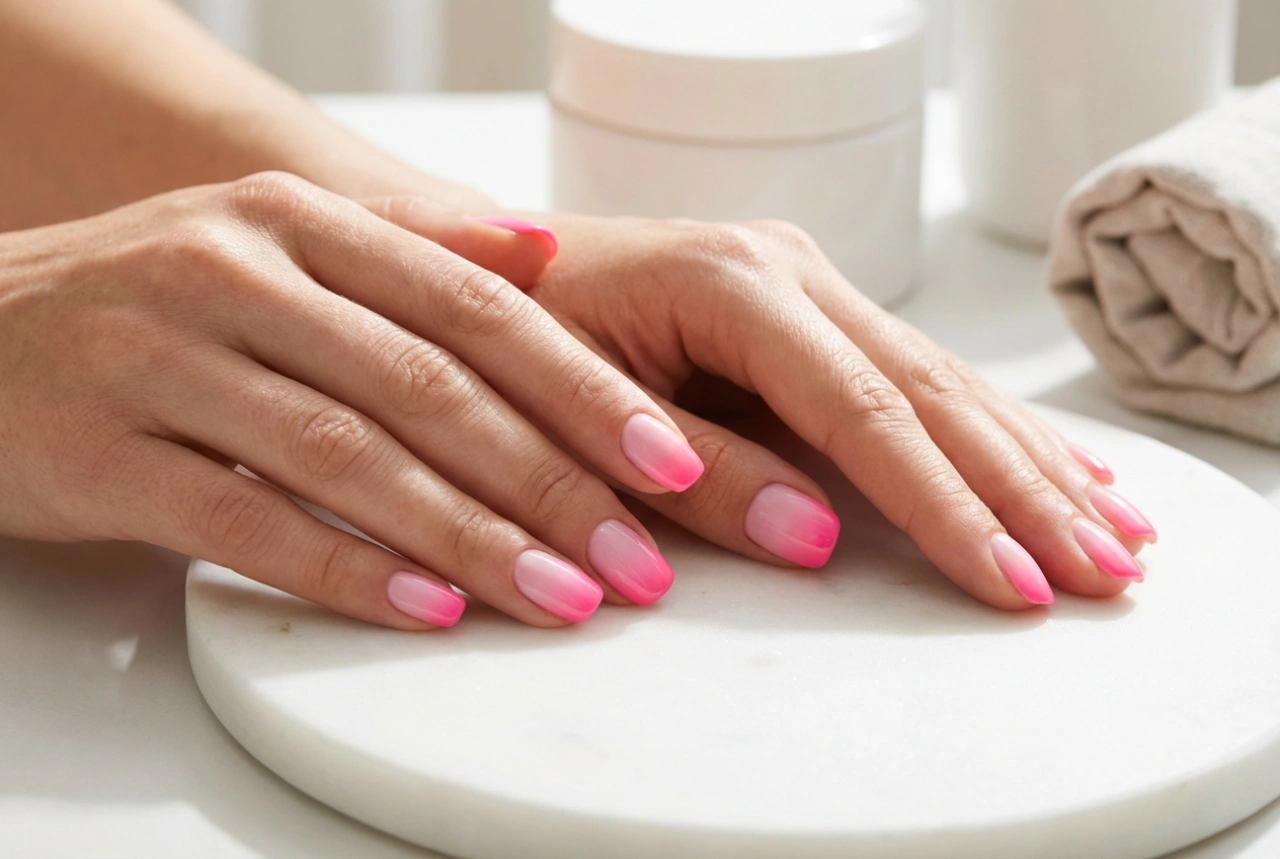 Rosa ombre-negler steg for steg: Fra baby boomer til neon