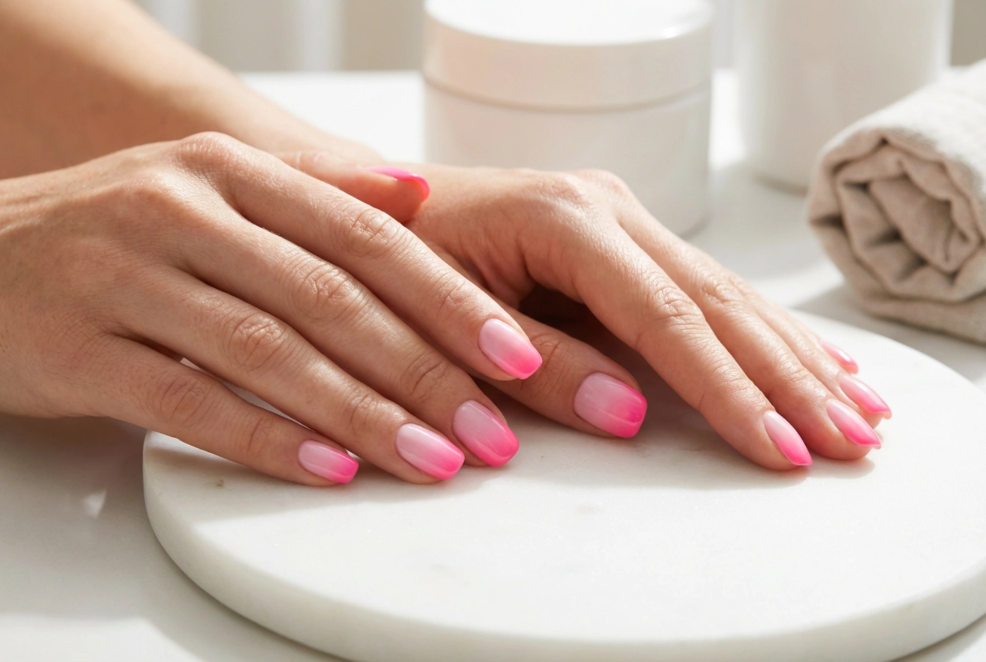 Rosa ombre-negler steg for steg: Fra baby boomer til neon