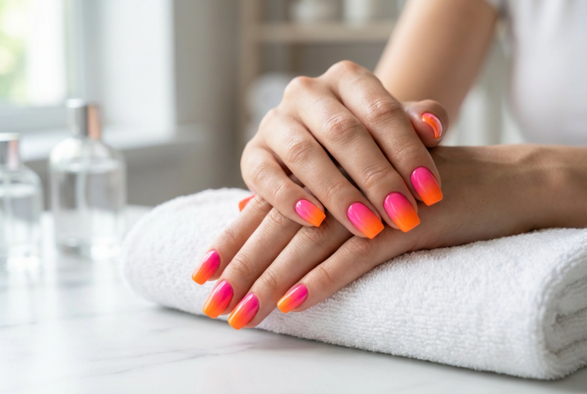 Neon Ombre Negler: Kunsten å kombinere sterke farger for en perfekt toning