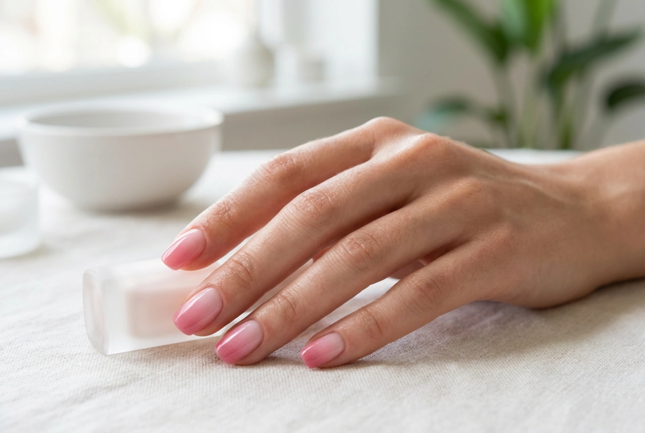 Hvordan lage rosa ombre-negler uten striper: en velprøvd teknikk