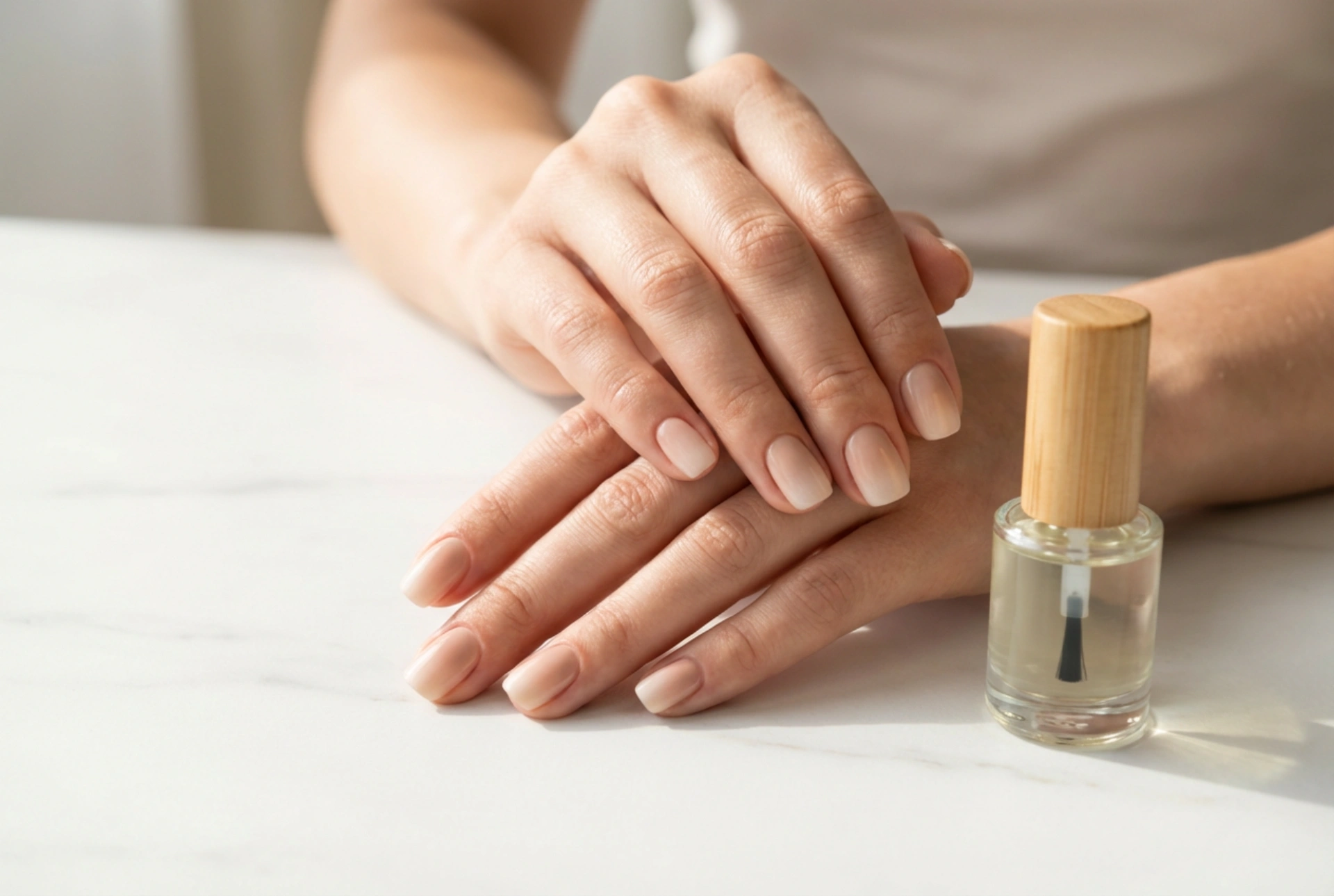 Steg for steg: Elegante og subtile beige ombre-negler