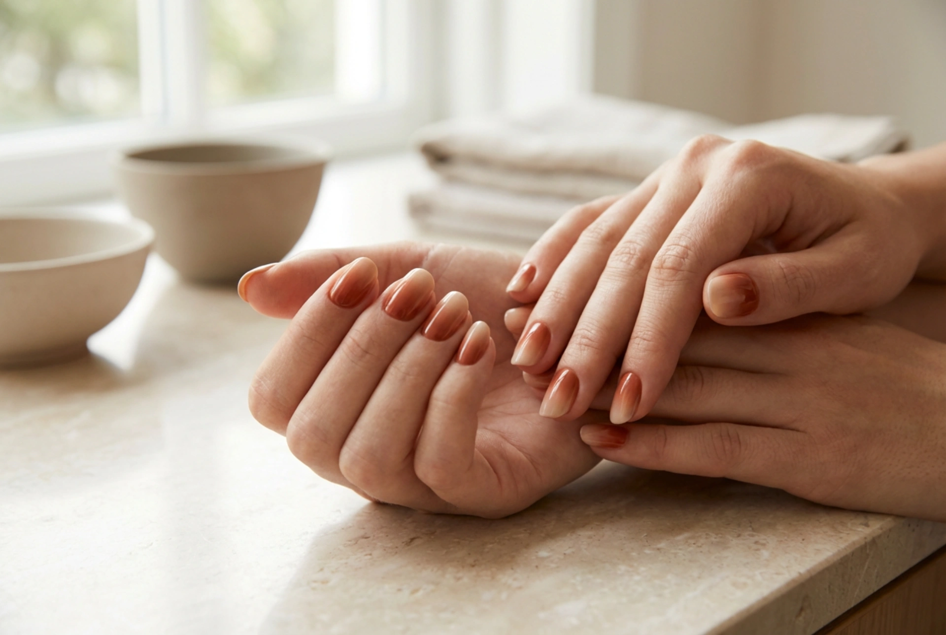 Sesongens manikyr: høst-ombre negler trinn for trinn
