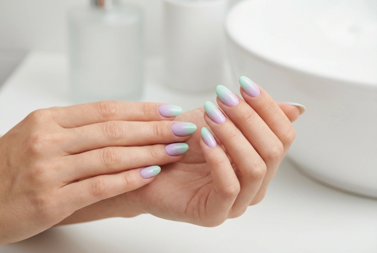 Pastell ombre på neglene: teknikk, feil og korrigeringer