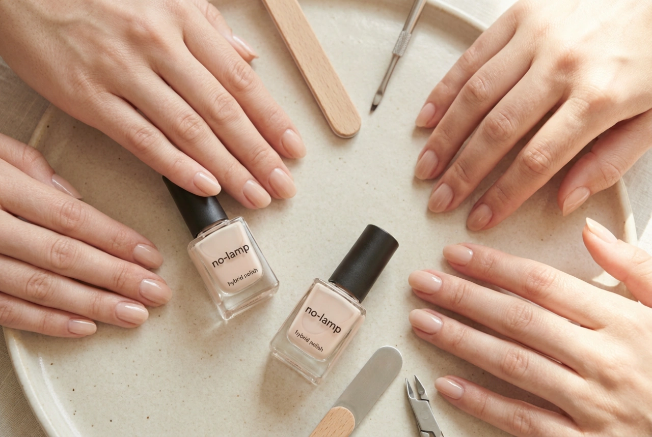 Hybridlakk uten lampe: hva det er, hvordan du påfører det og forlenger holdbarheten