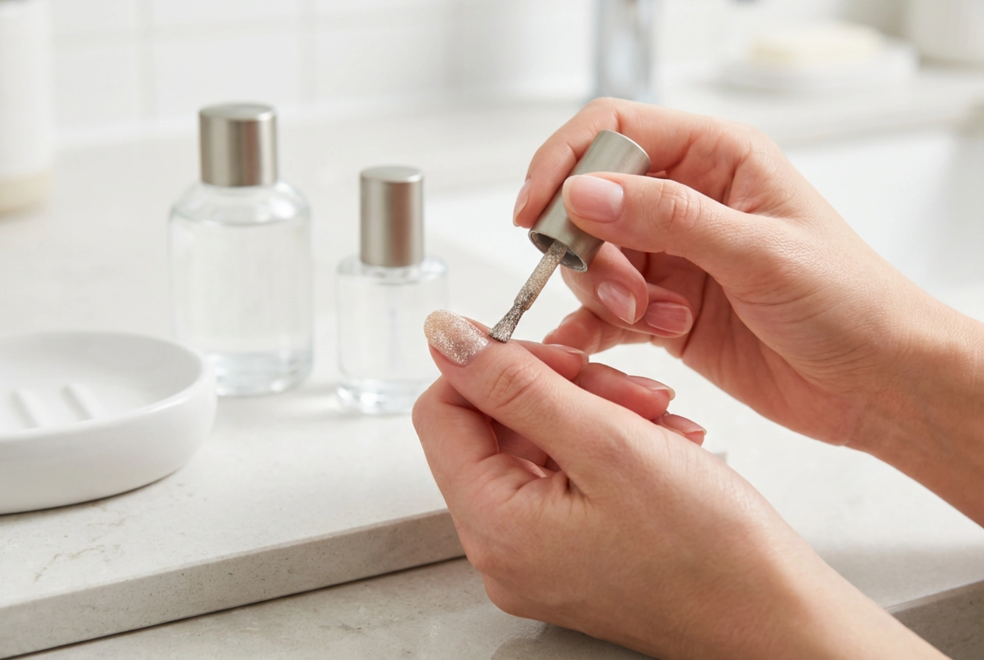Slik legger du neglelakk med glitter: Tips for en glatt og skinnende finish