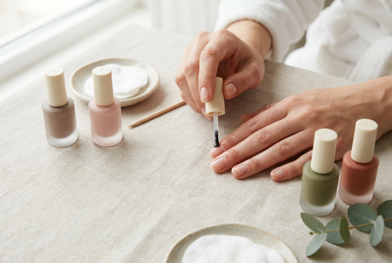 Naturlig neglelakk: ingredienser, dekkevne og påføringsteknikk