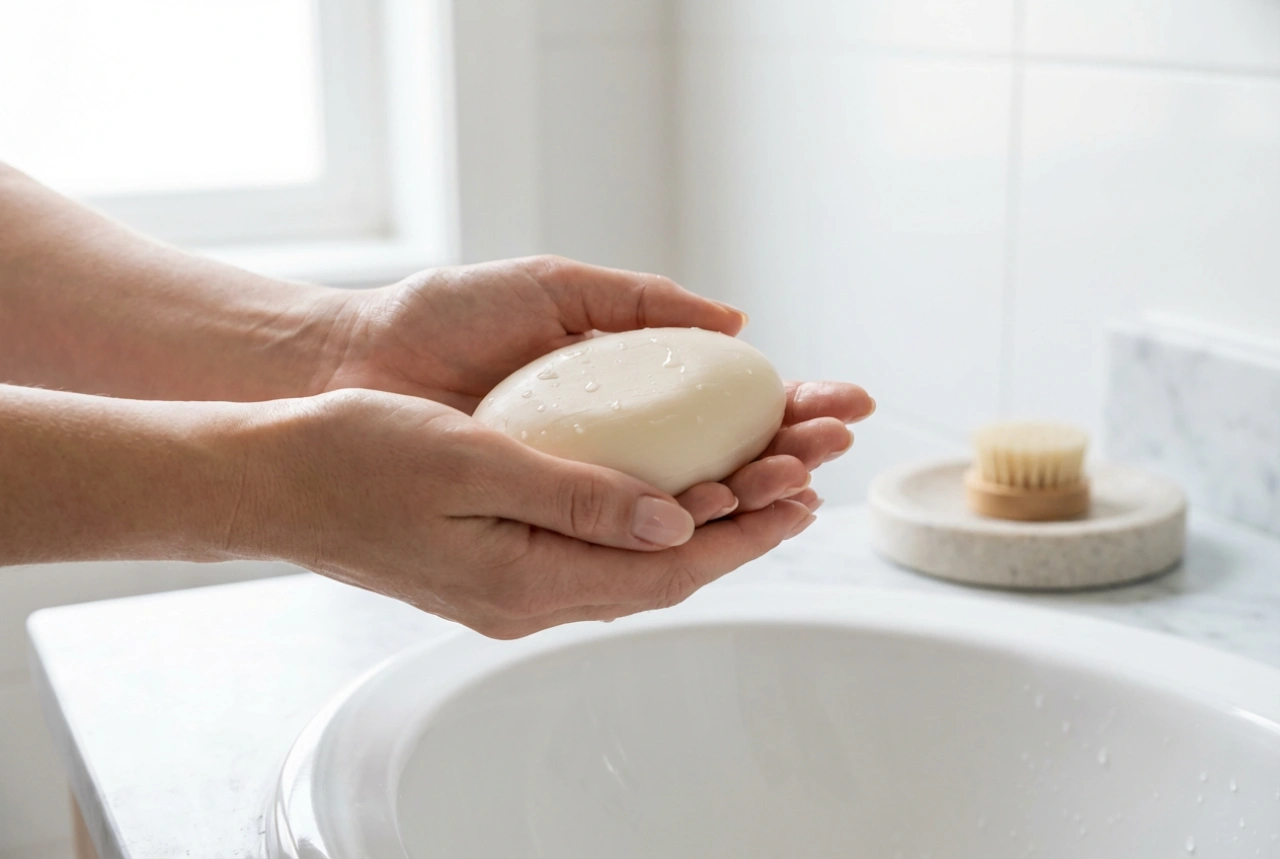 Såpestykke: Hvordan vaske kropp og hender og oppbevare det for å unngå tørr hud
