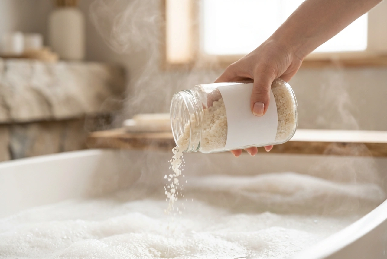 Magnesiumsalt til badet: Avslappende hjemmespa trinn for trinn