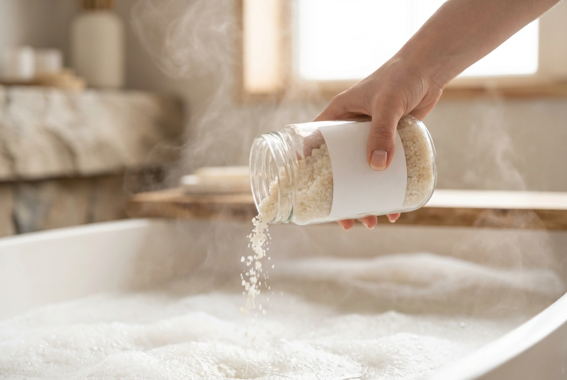 Magnesiumsalt til badet: Avslappende hjemmespa trinn for trinn