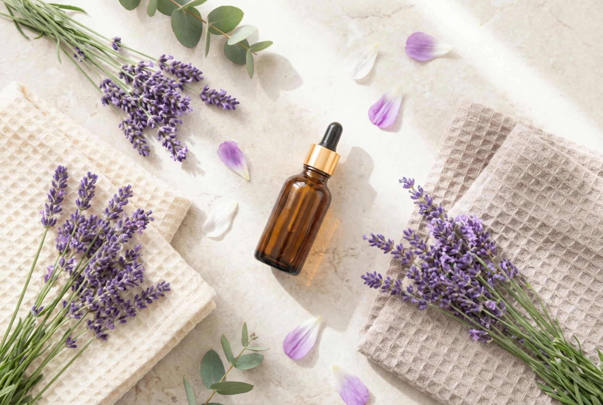 Naturlig lavendelolje i hudpleie: bad, ansiktsspray, massasje