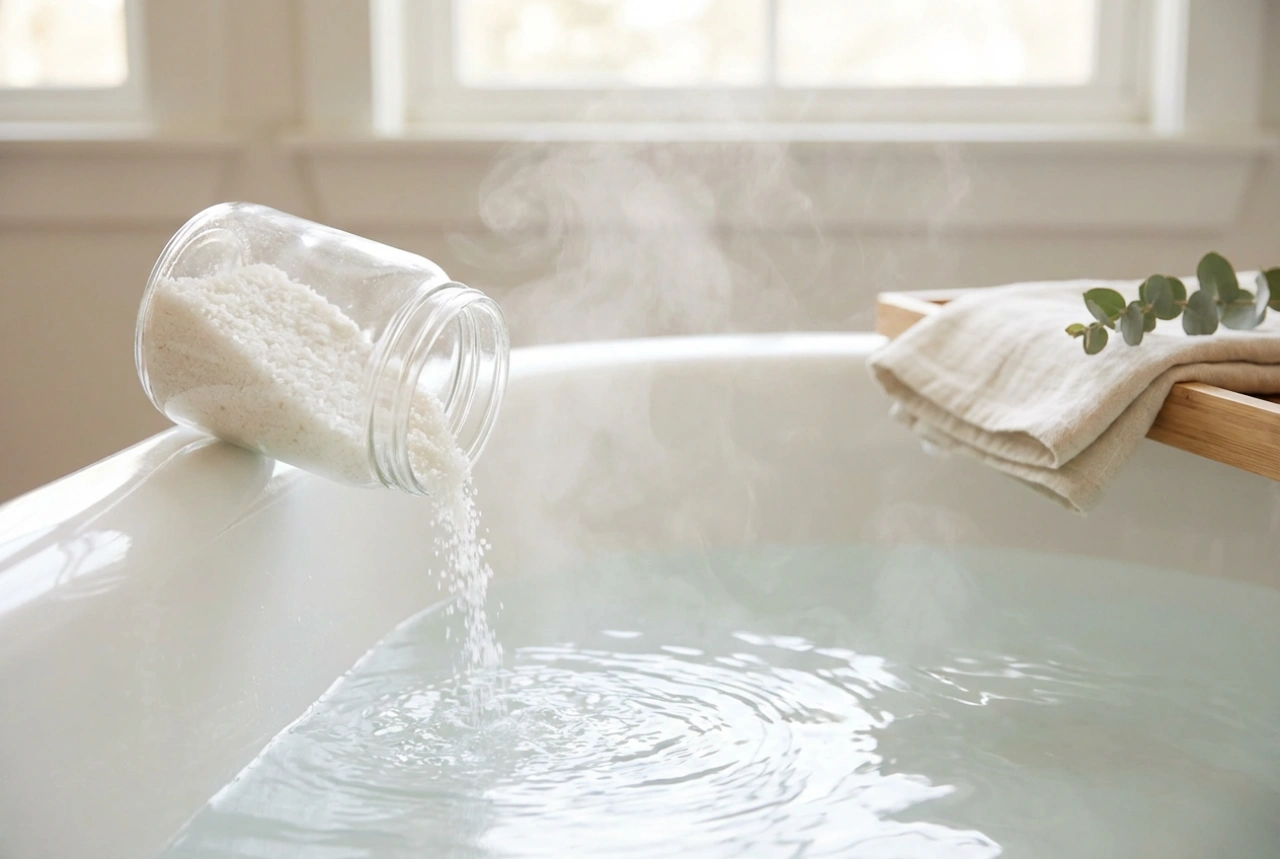 Badesalt med magnesium: et avslappende bad trinn for trinn
