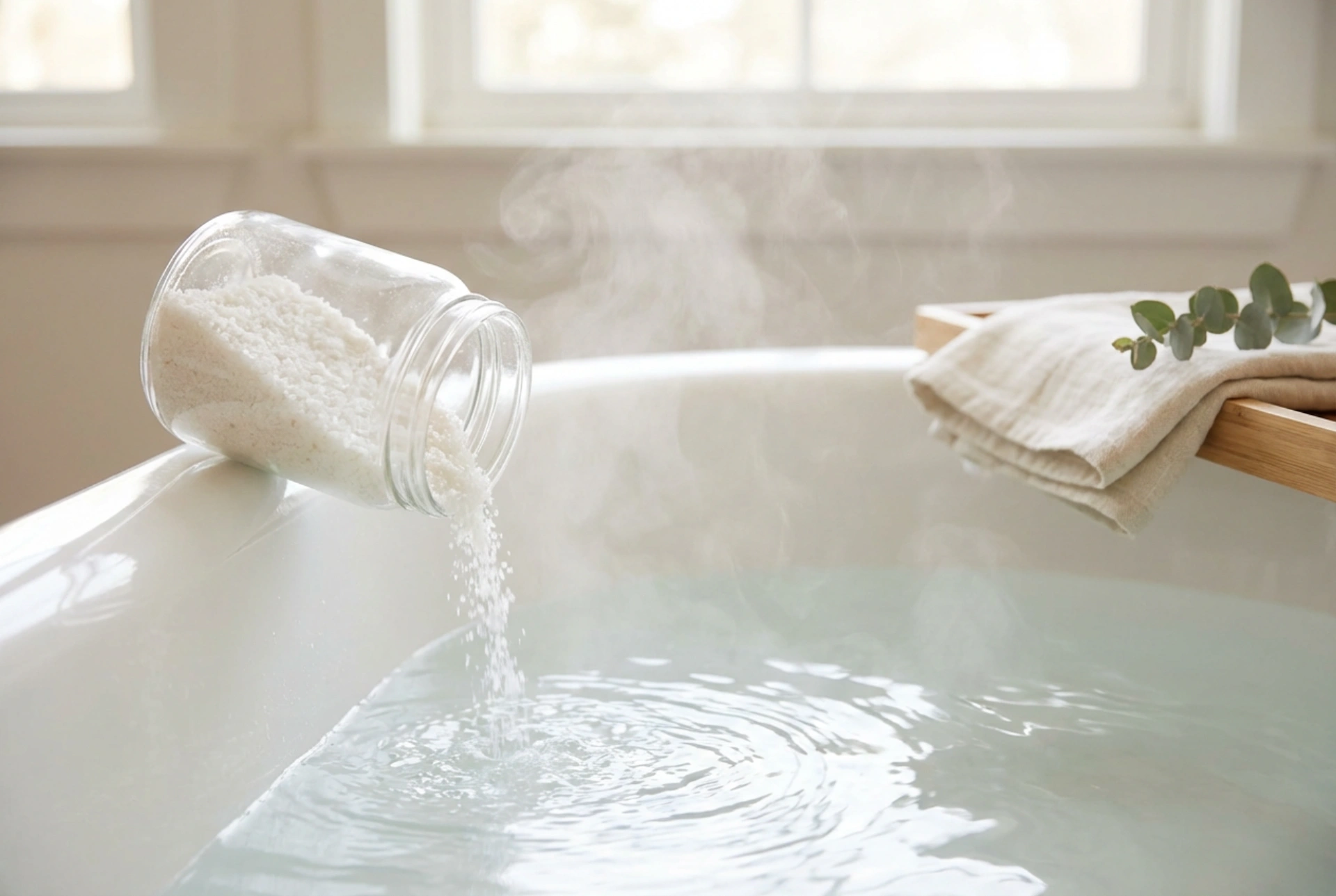 Badesalt med magnesium: et avslappende bad trinn for trinn