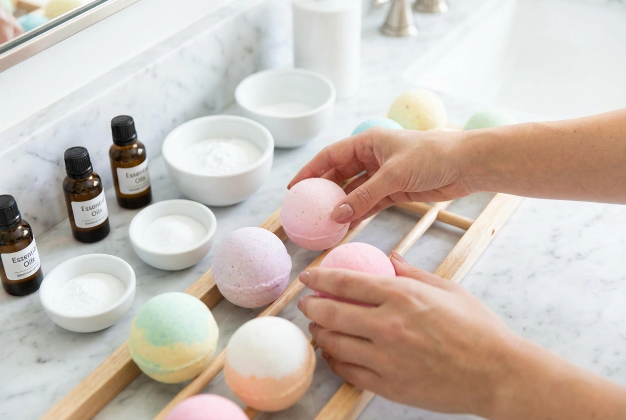 Hjemmelagde badebomber: steg-for-steg fra blanding til tørking