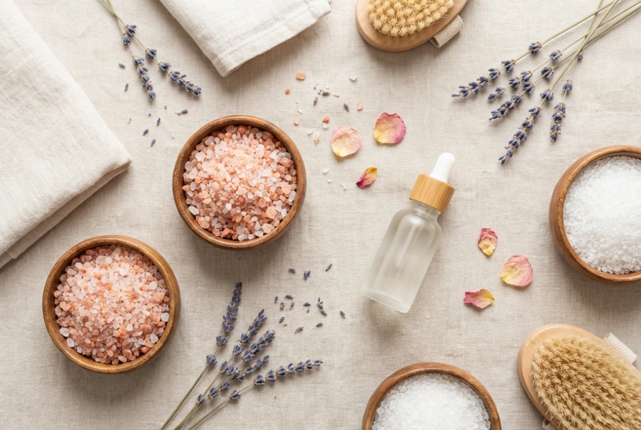 Saltbad: Valg av salt, aromatiske tilsetninger og et enkelt ritual