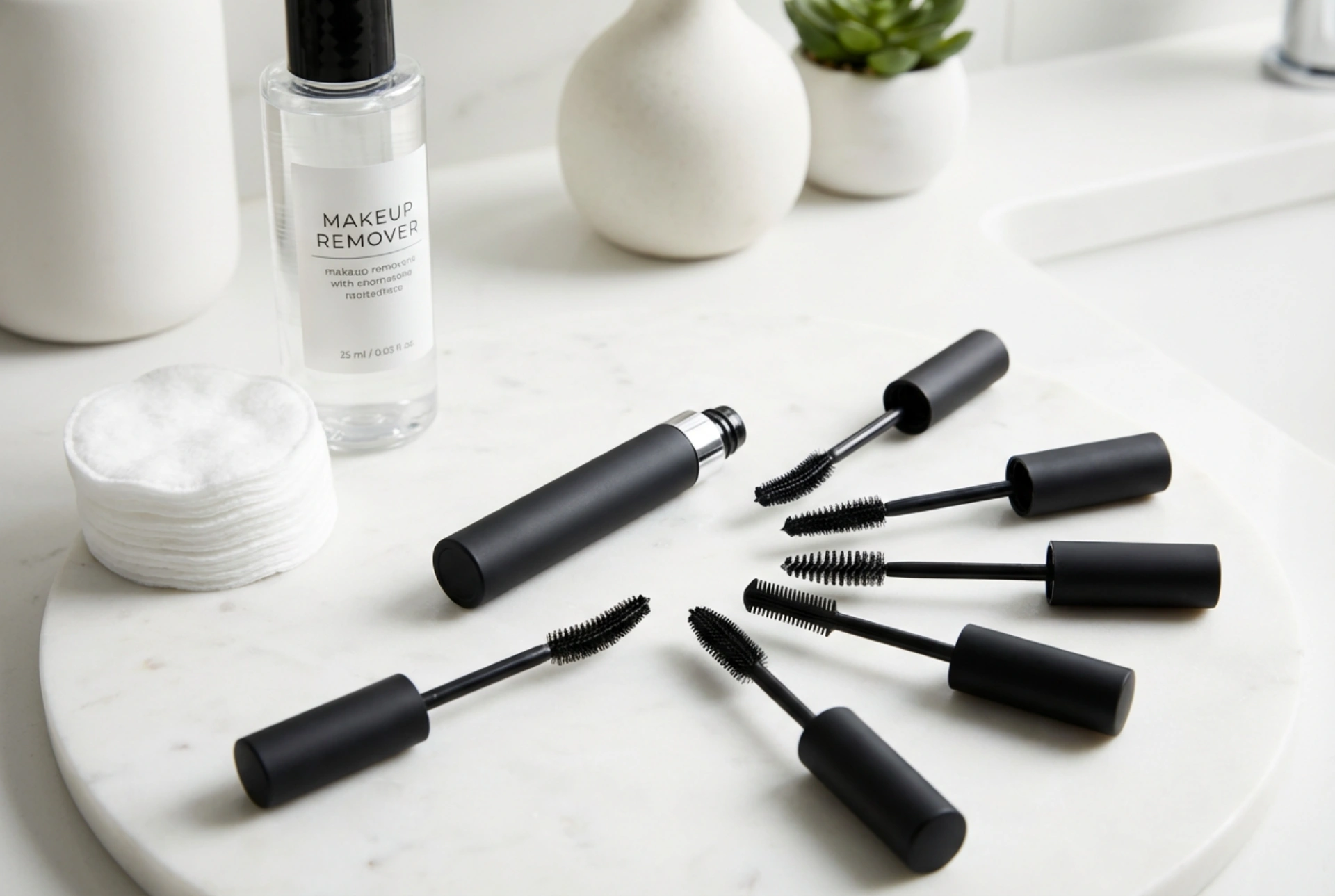Volumgivende mascara trinn for trinn: børster, lag, fjerning