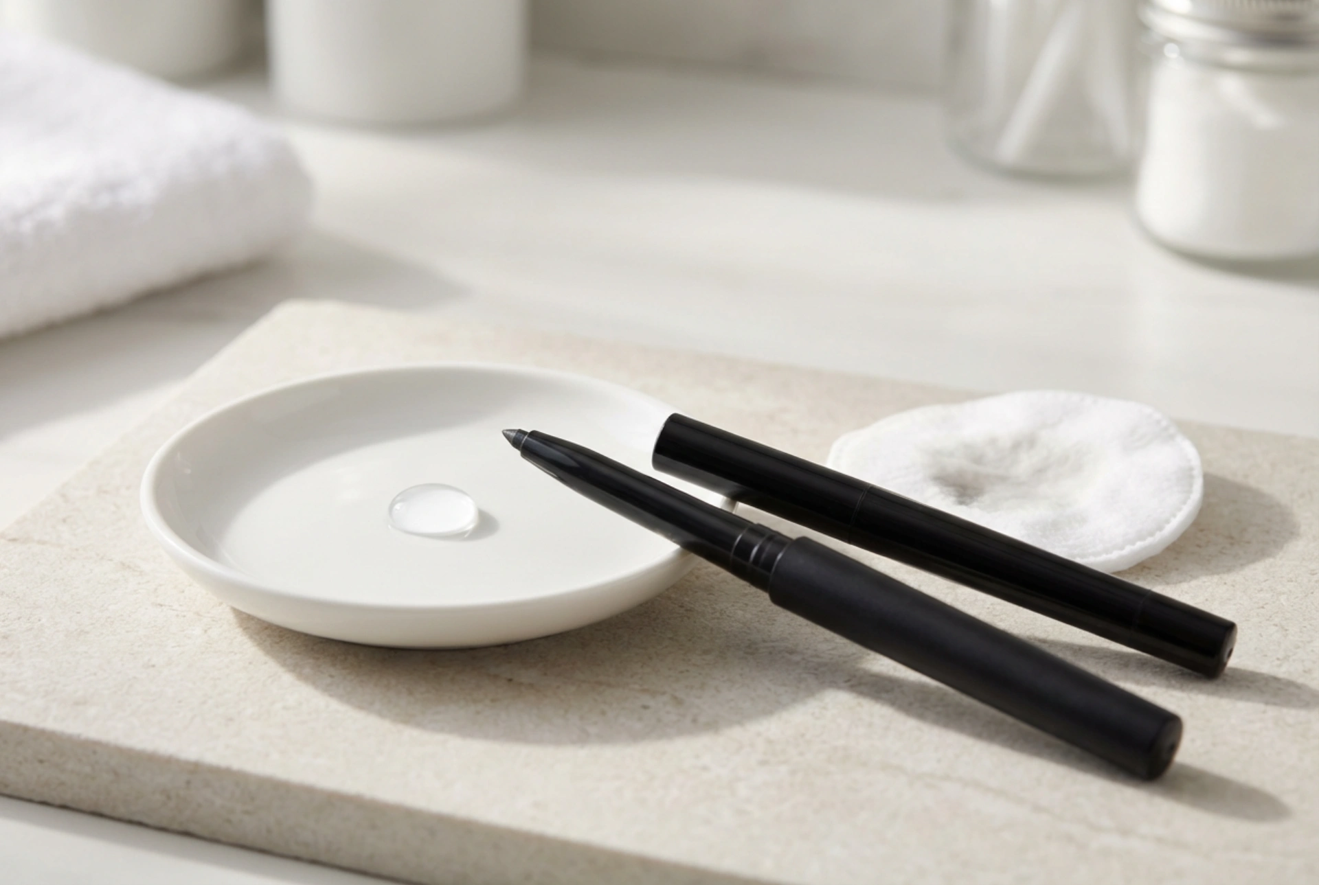 Vannfast øyeblyant: presis strek, holdbarhet og enkel fjerning