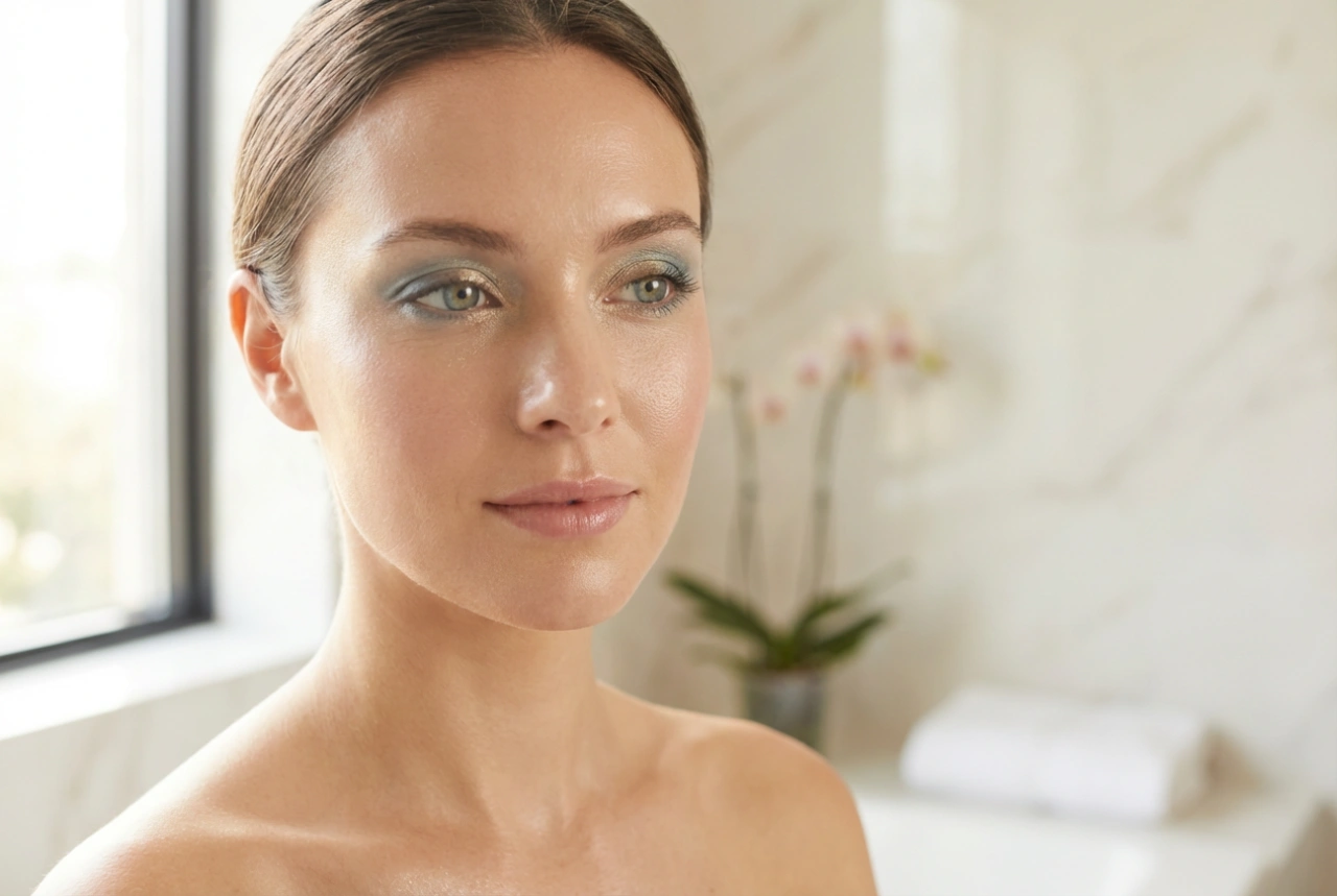 Delikat sminke for blå øyne: letthet, lys og holdbarhet