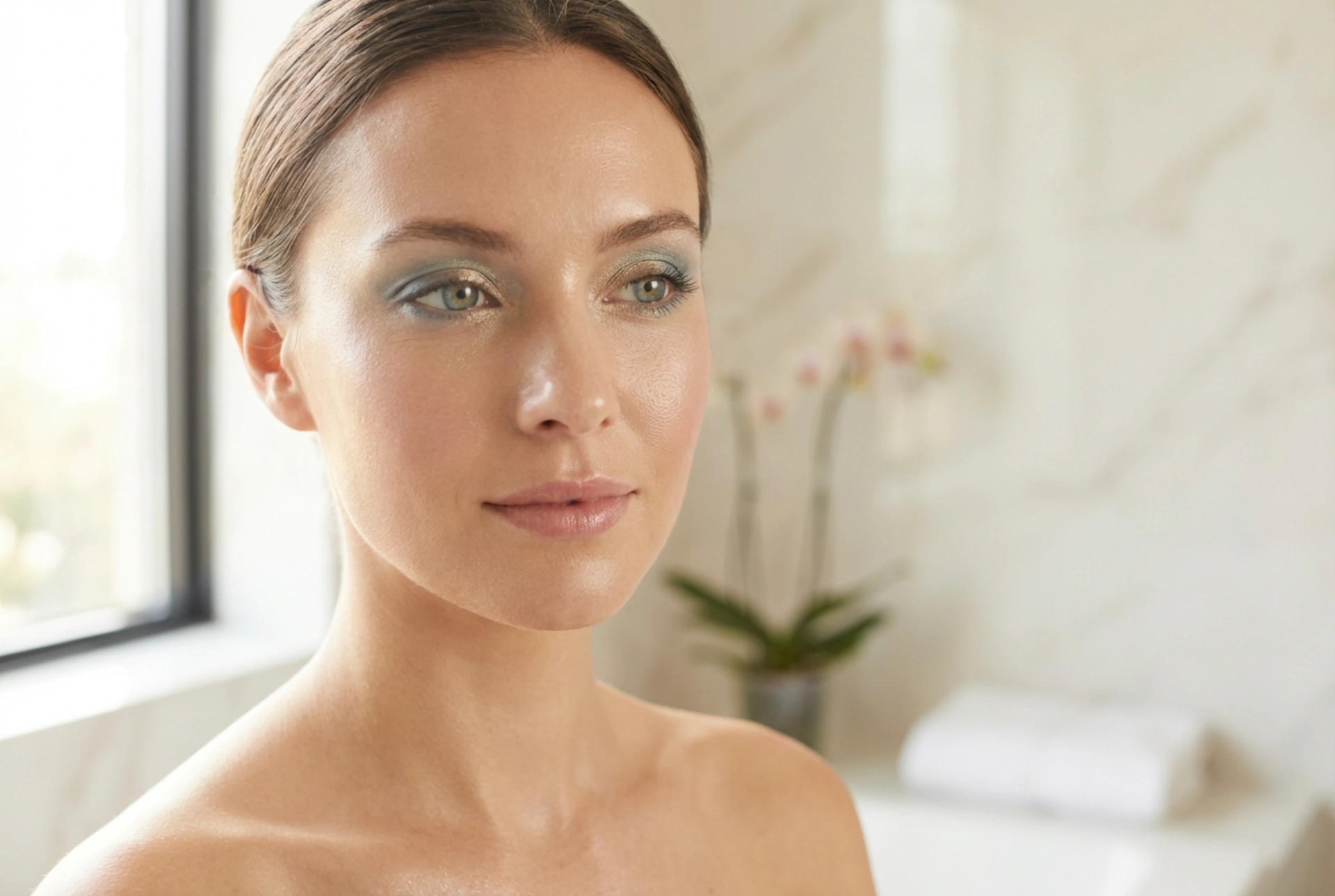 Delikat sminke for blå øyne: letthet, lys og holdbarhet