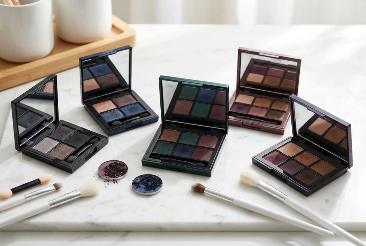 Sminke for mørke øyne: hvordan velge farger og intensitet