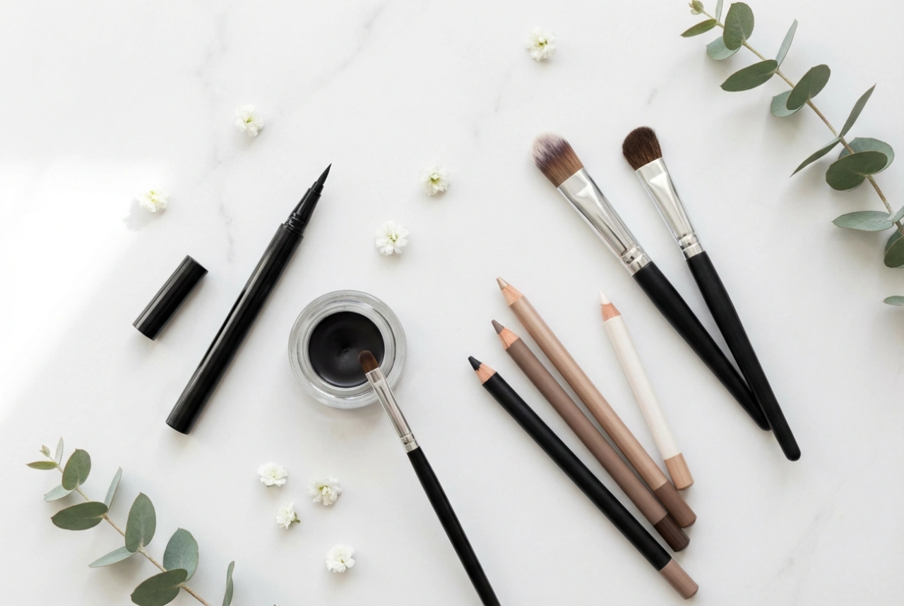 Eyeliner-guide: En praktisk veiledning til påføring og verktøy
