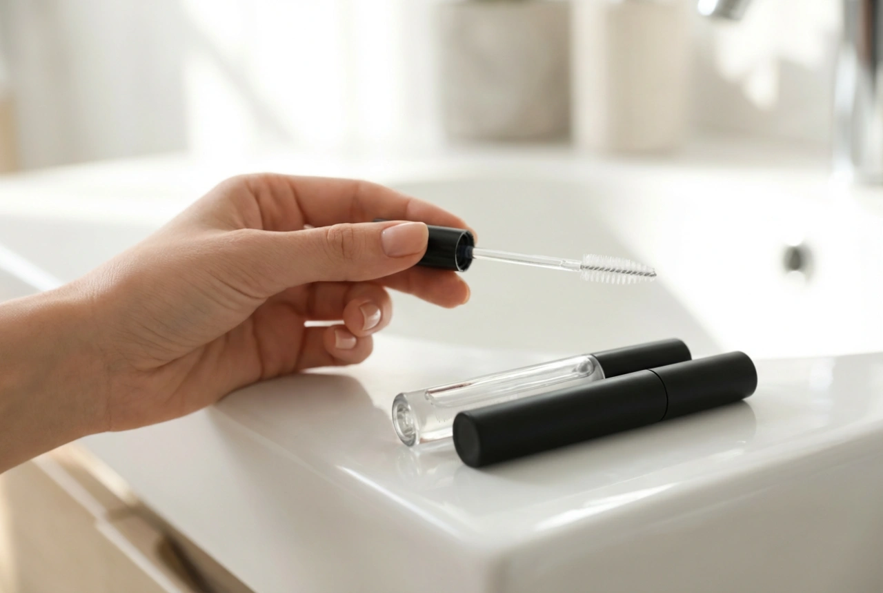 Transparent og svart øyevippegel: bruk og påføringsteknikker