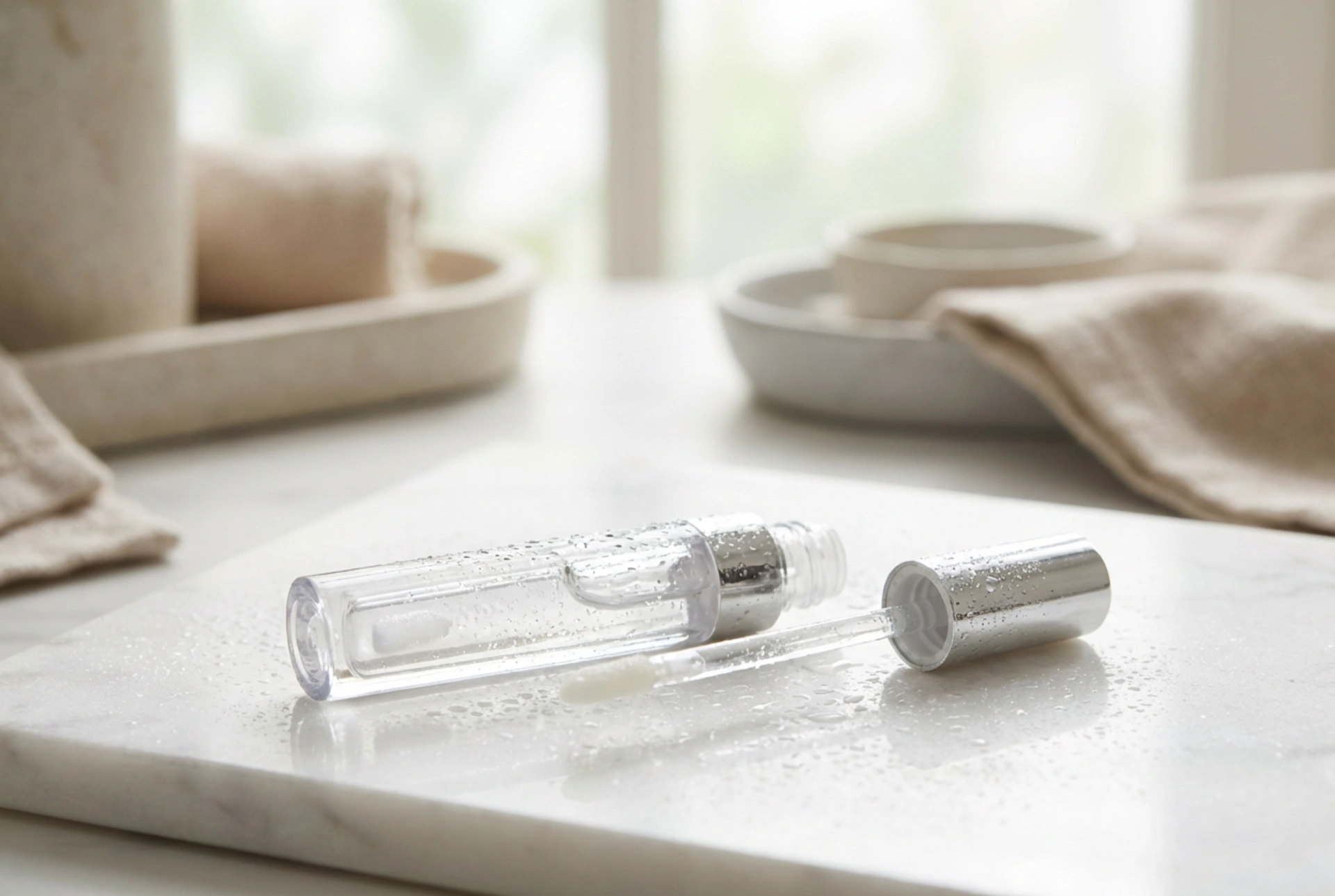 Vannbasert Lipgloss: Lett Følelse og Glasseffekt Uten Klebrighet