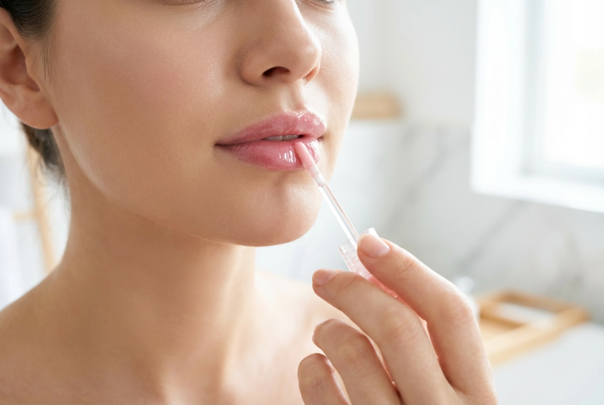 Rosa lipgloss uten klebrighet: teknikker for påføring og holdbarhet
