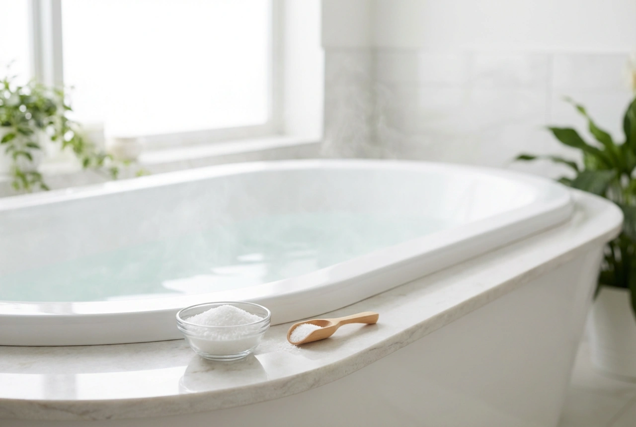 Epsomsalt i badevannet: blandingsforhold, oppløsning og badetid