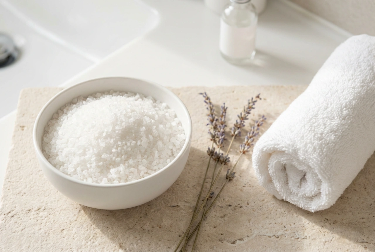 Epsomsalt i hjemmespa-badet: hvordan bruke det og hva du kan kombinere det med
