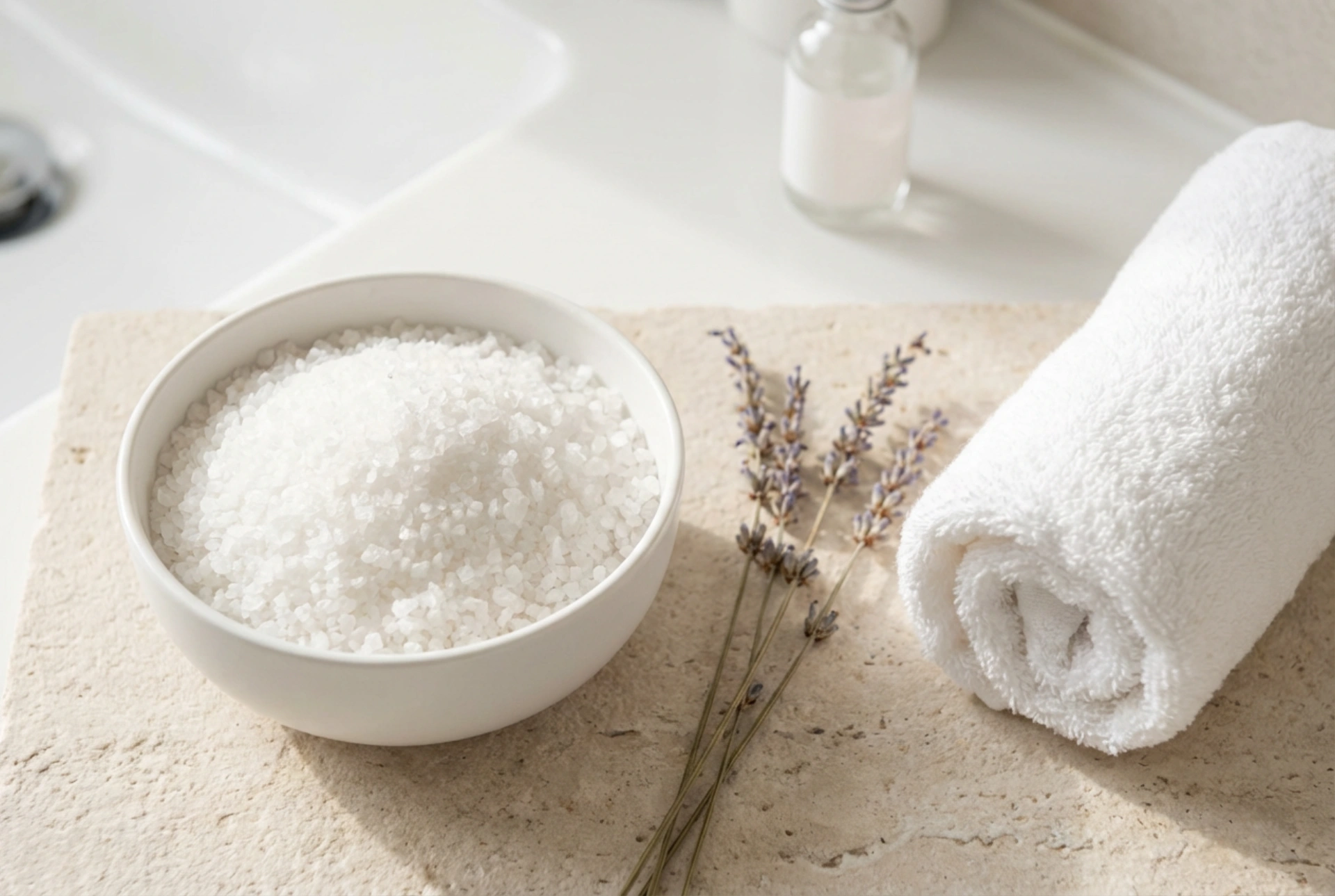 Epsomsalt i hjemmespa-badet: hvordan bruke det og hva du kan kombinere det med