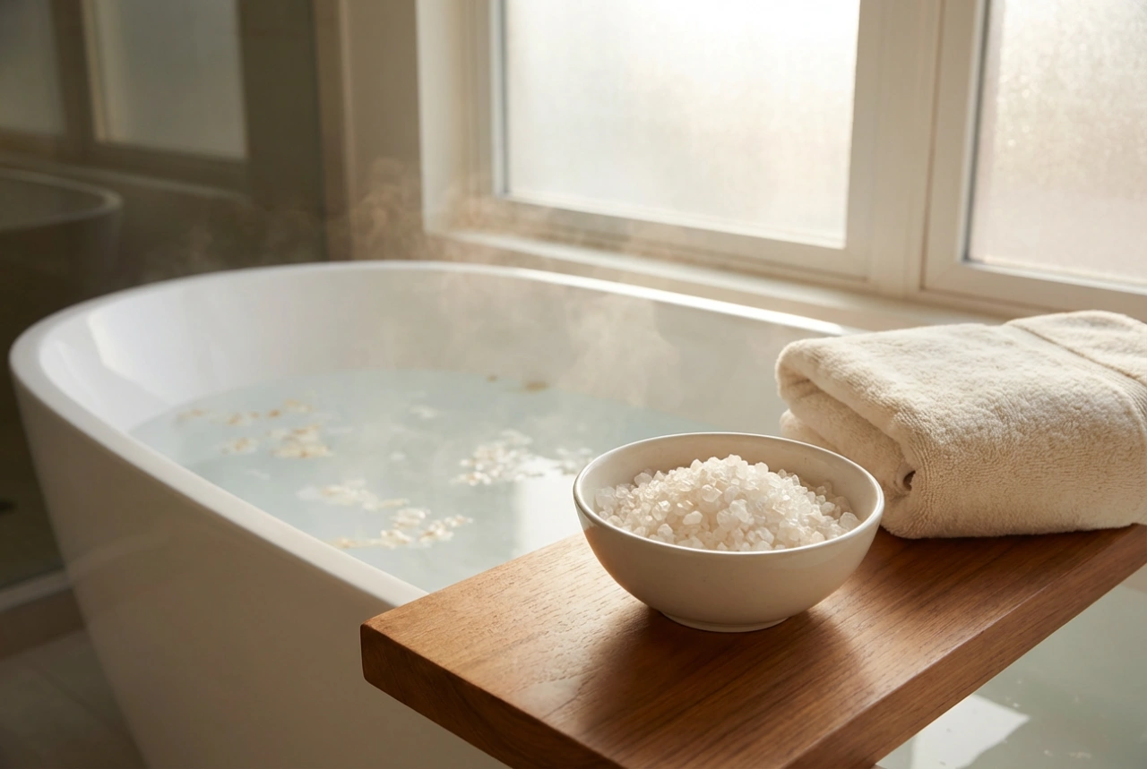 Magnesiumbad: Forberedelse, vanntemperatur og tilbehør