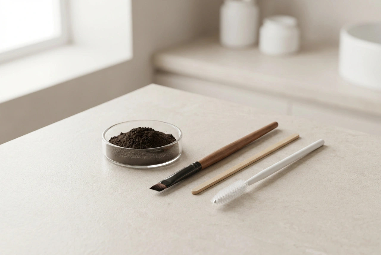 Profesjonell brynshenna hjemme: verktøy, tid og teknikk