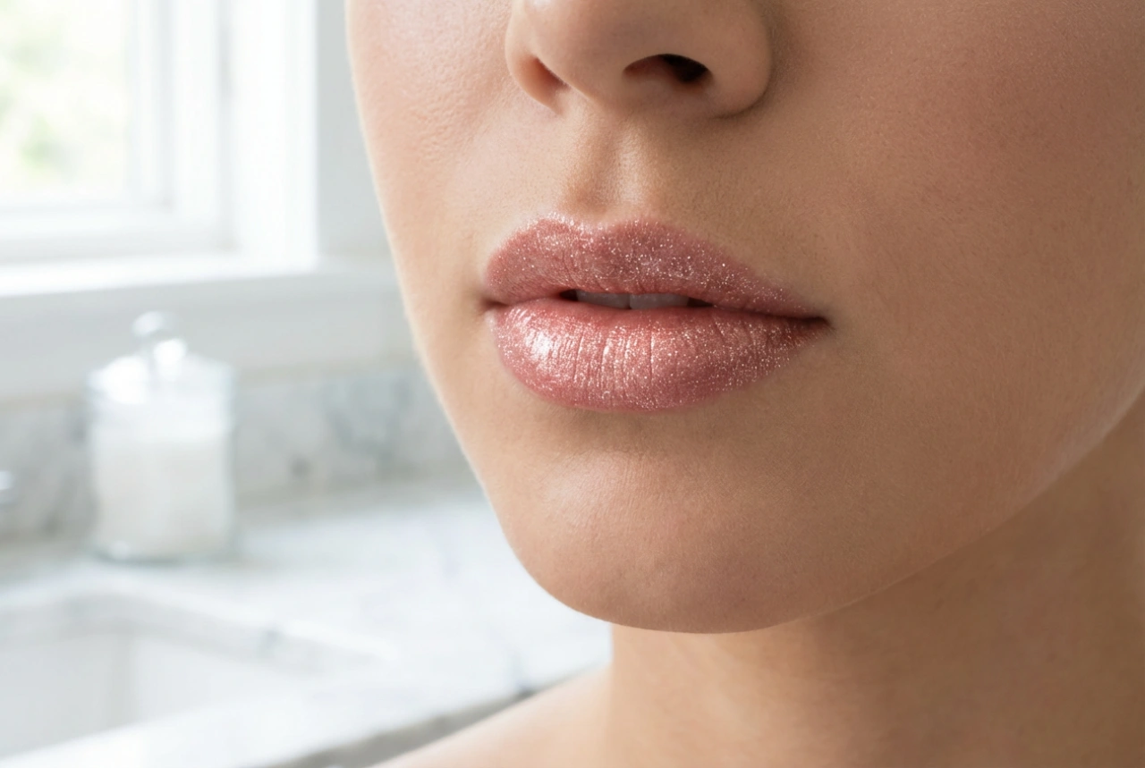 Lipgloss med glitter: Slik bruker du den for et elegant utseende